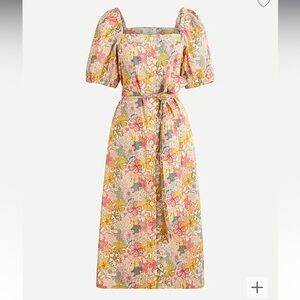 J Crew Liberty Mauvey Floral Cottage Dress Size Small